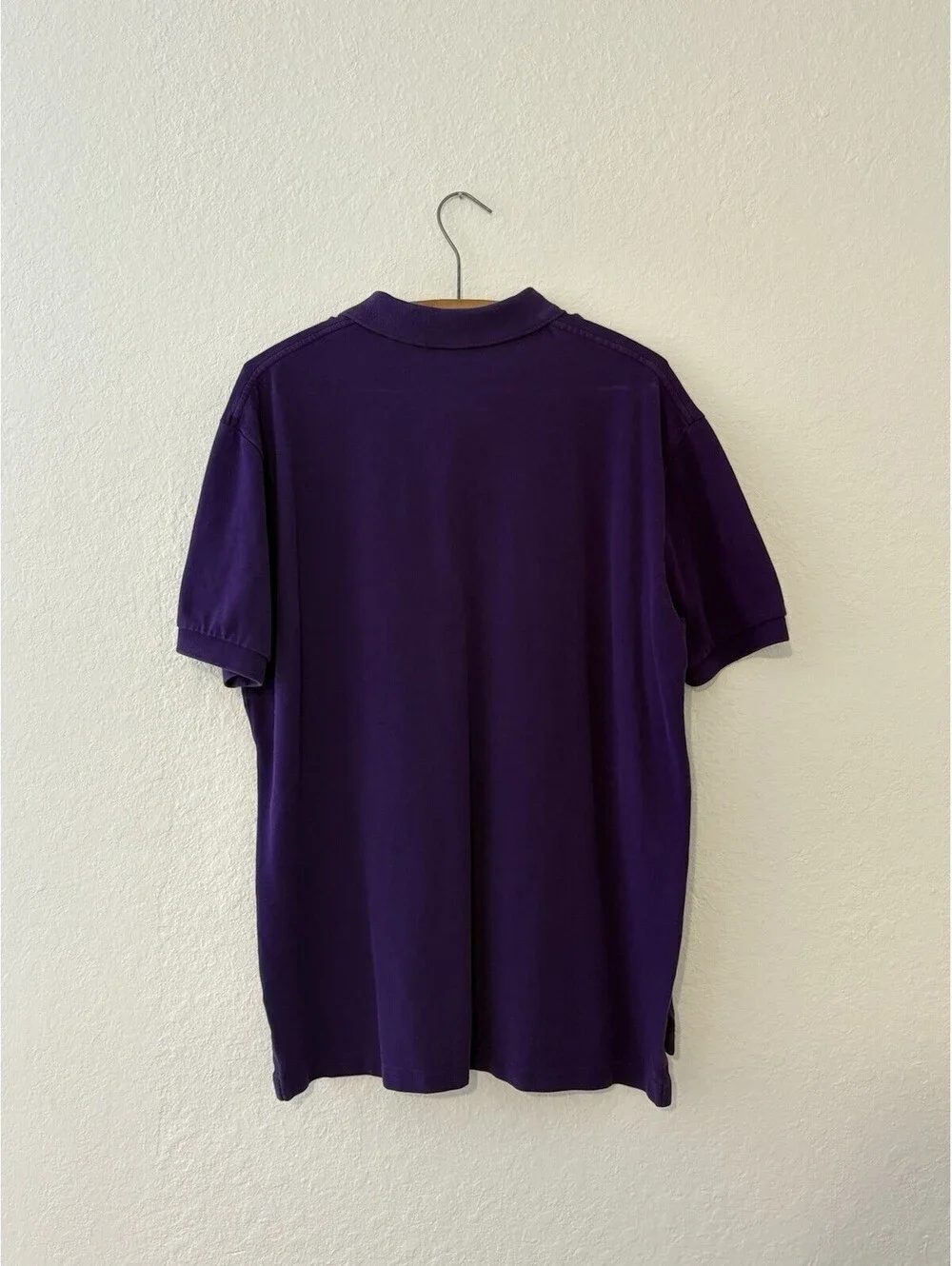 Polo Ralph Lauren Purple Green 100% cotton short sleeve men’s Size Large